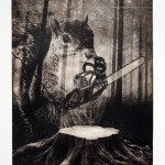 The Real Story, photoetching on BFK, 2011.